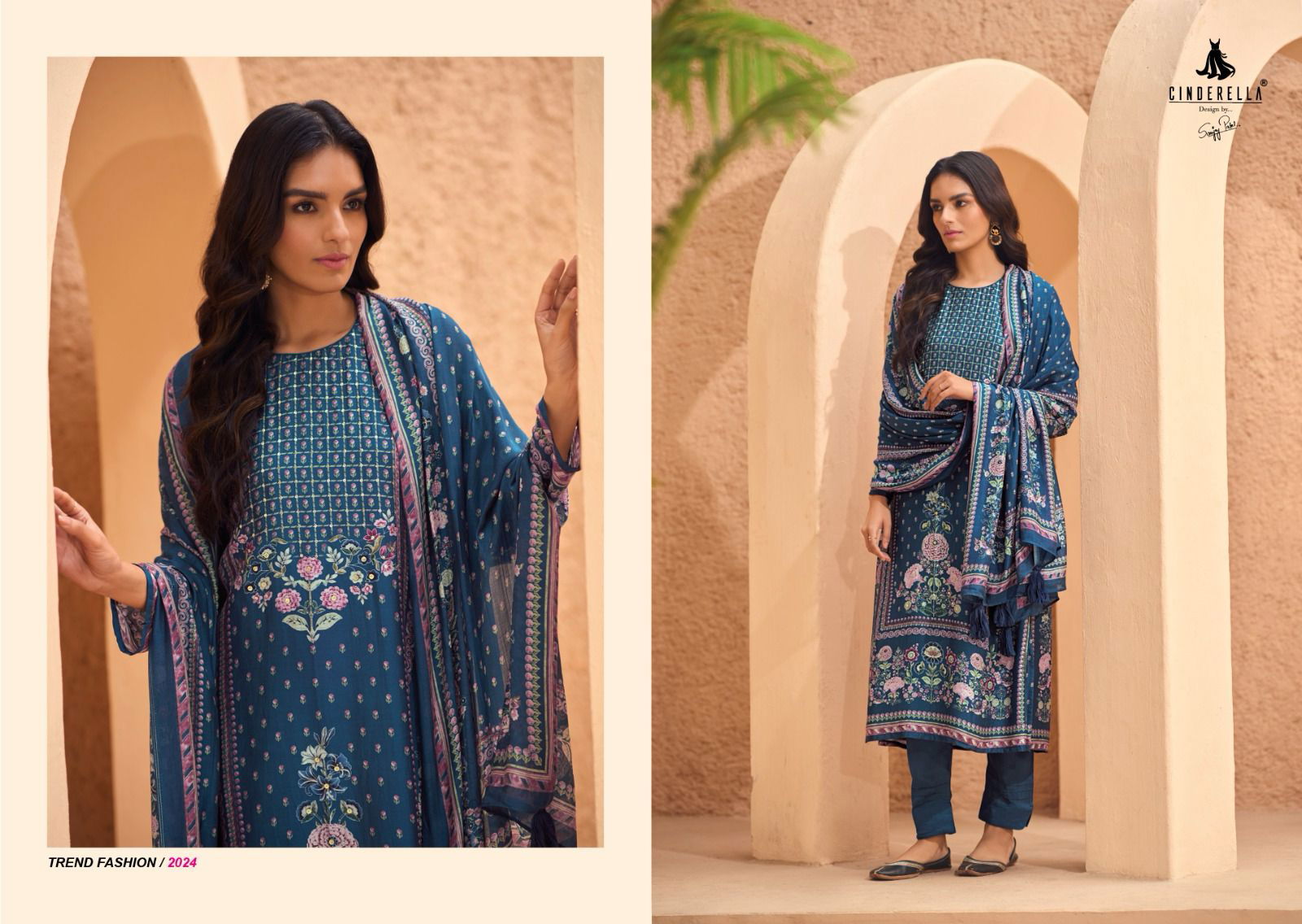 Rewild Cindrella By Ibiza Printed Designer Salwar Kameez Suppliers In India